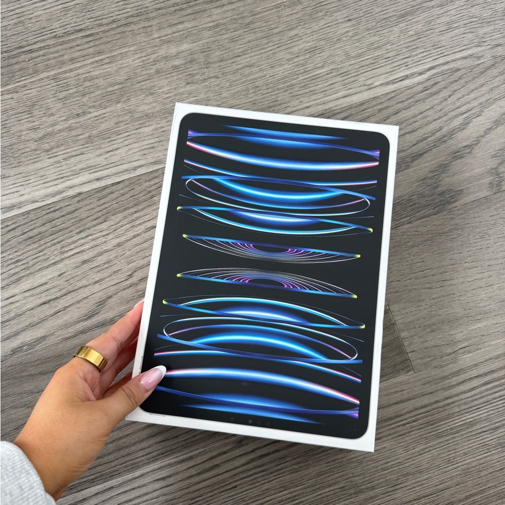 Apple iPad Pro (Space Gray Black Front with Blue Accent), EUC, 256gb, wifi+cell